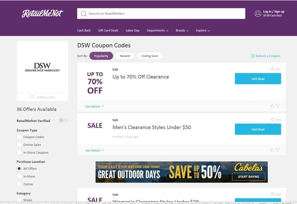 Find A Dsw Discount When You Don T Have A Rewards Certificate