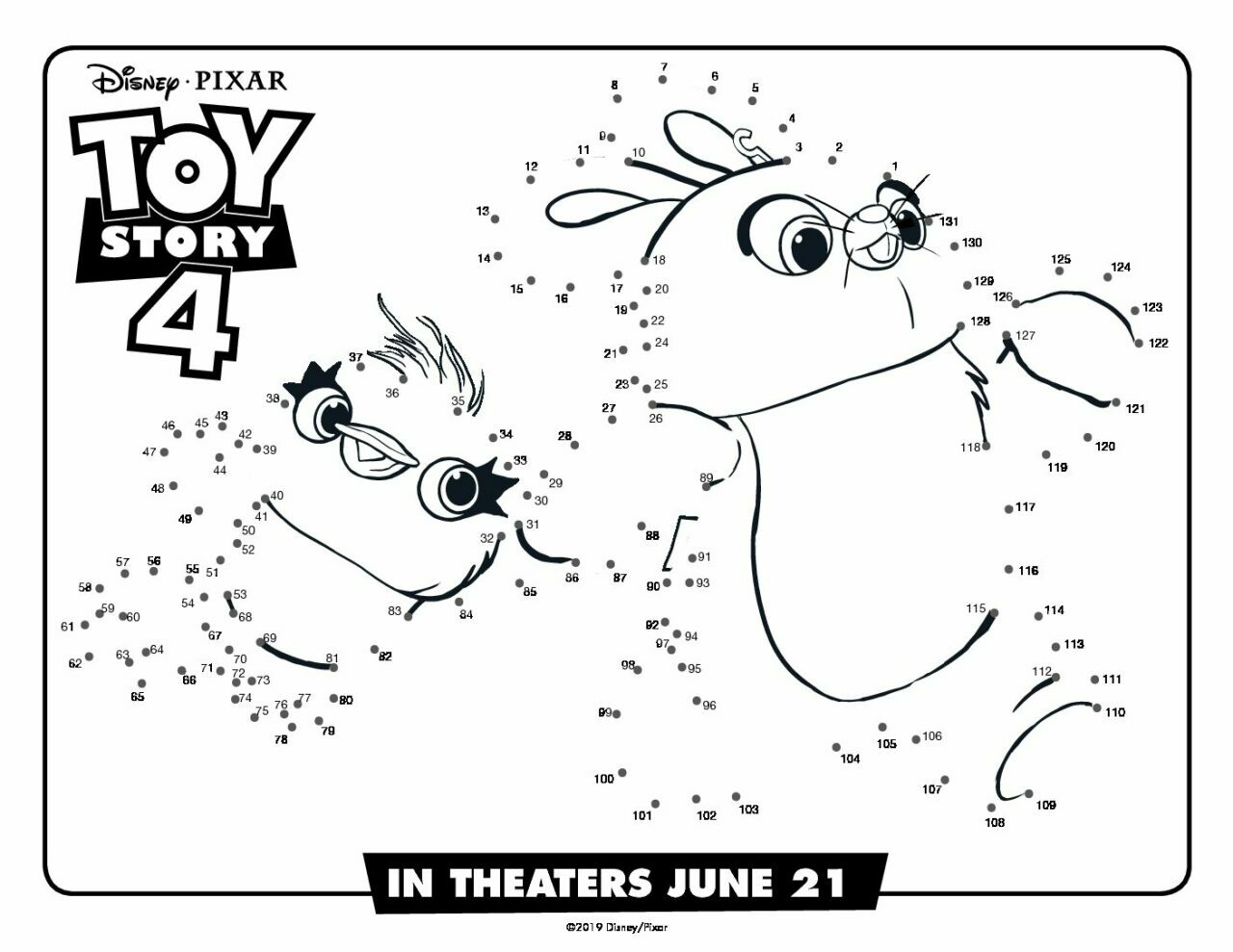 Free Toy Story 4 Printable Coloring Pages Activity Sheets A